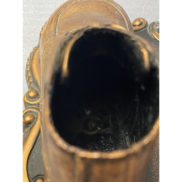 VTG Alice Ames Boston MA Bronze Baby Shoe Tray Pencil Coin Holder Desk Office - Picture 10 of 10